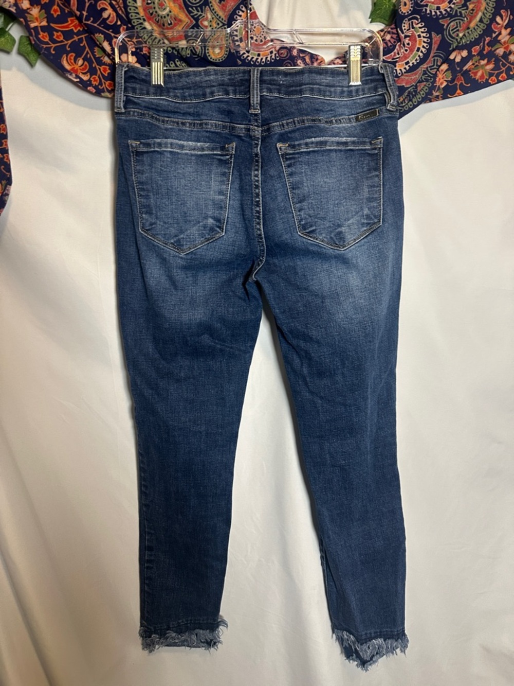 KanCan Dark Blue Distressed Skinny Jeans - Picture 9 of 11